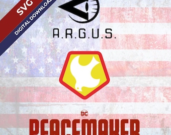 Peacemaker-Inspired ARGUS Logo & Shield — Cutting Machine SVG (Fan Art)