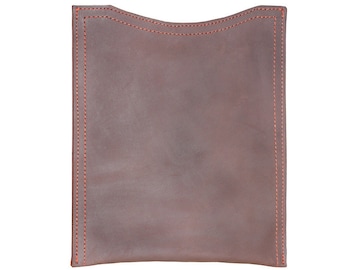 Rustic Leather iPad Sleeve Case - Rich Chocolate Brown