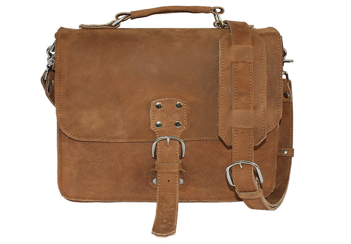 Made in USA Indiana Leather Satchel Indiana Jones Bag Pouch Distressed ...