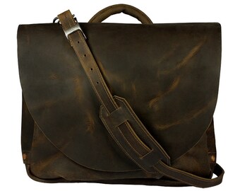 Made in USA! US Mail Bag Replica, Mail Carrier Mailman Bag - Rich Chocolate Brown