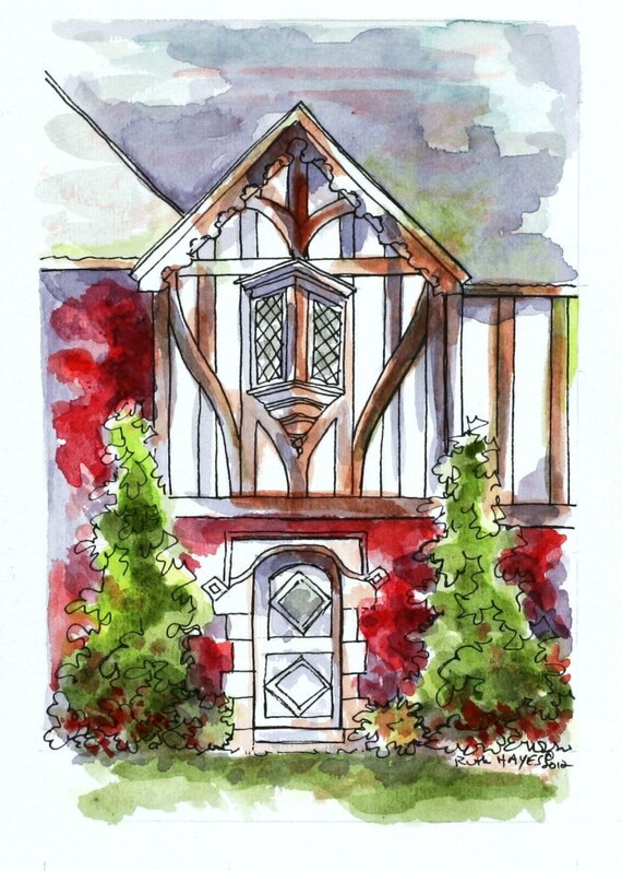 watercolor and pen art