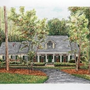 Custom Home Portrait, 14x9 Pastel Pen and Ink, Architectural Art, House Portrait, Realtor Housewarming Gift, Anniversary Retiremnt Gift image 6