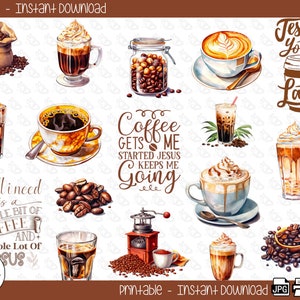 Coffee With Jesus Morning Study Bible Journaling Printable Stickers
