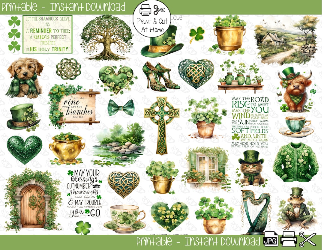 Celtic St. Patrick's Day Irish Bible Scripture Planner Journaling ...