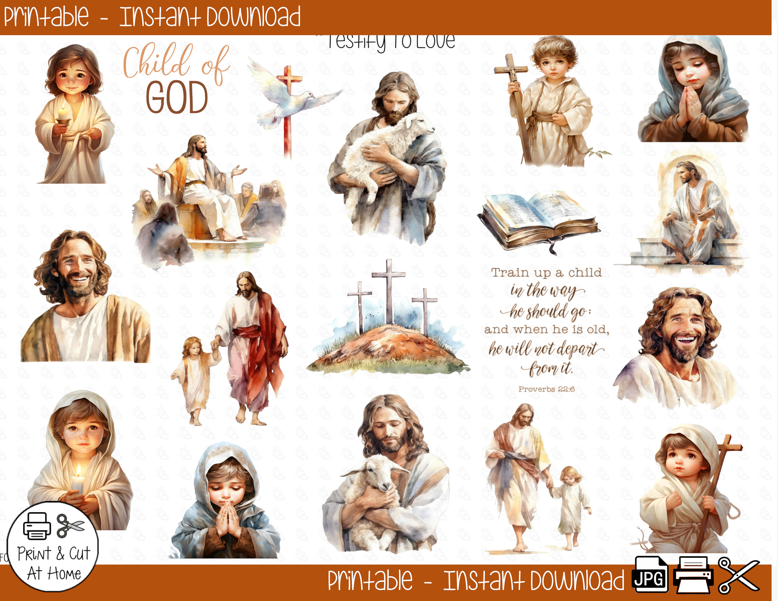 Child of God - Religious - Bible / Scripture / Planner Journaling ...