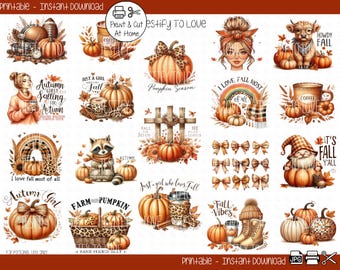 Autumn Girl Bible Scripture Planner Journaling Printable Stickers