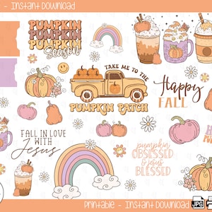 Vintage Fall Bible Journaling Printable Stickers