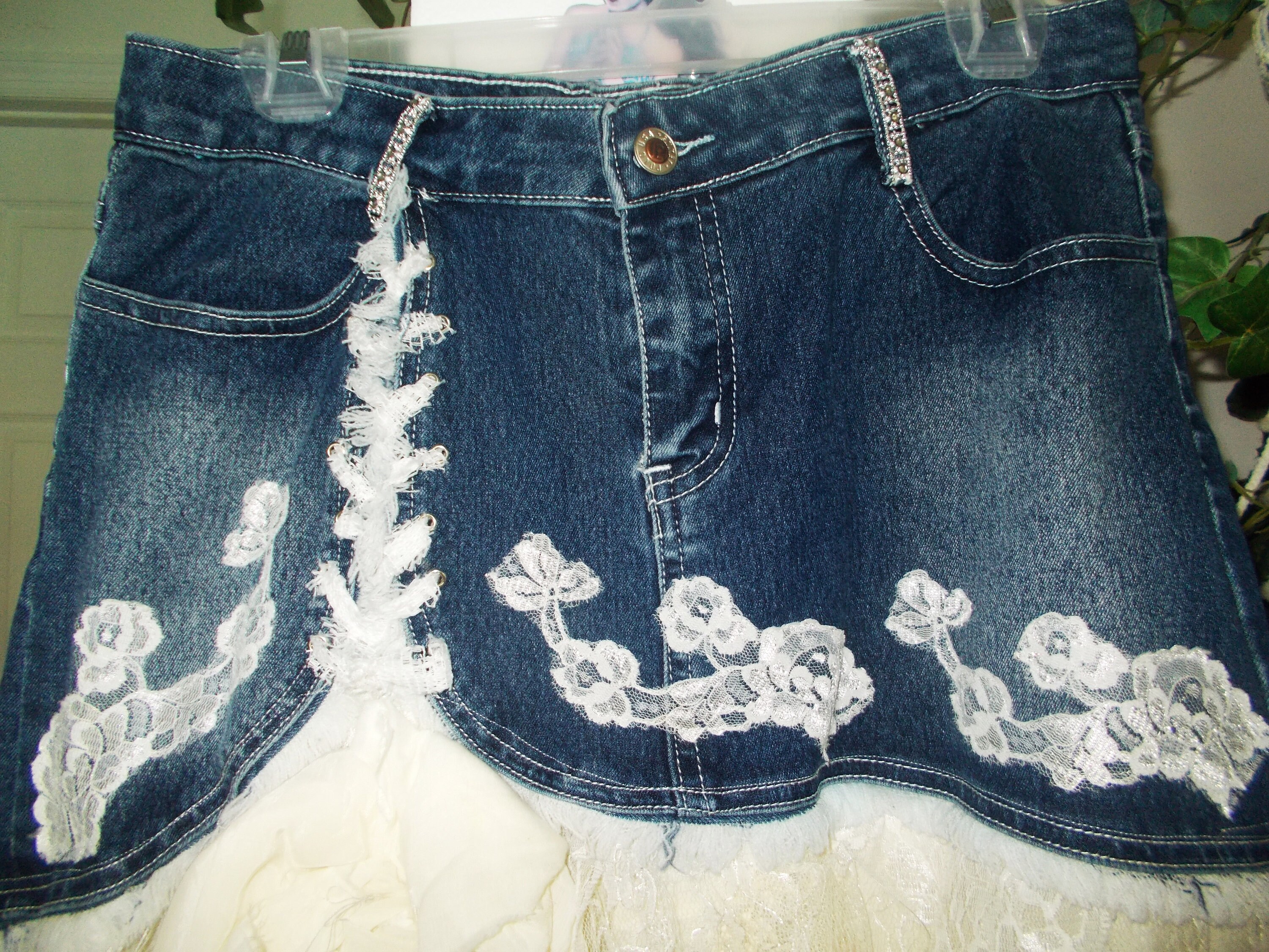 Hand-Dyed French Ruffled Skirt