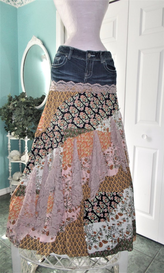 Discover more than 241 bohemian denim skirt best
