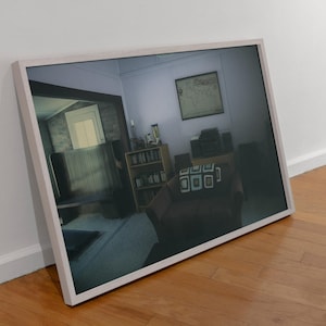 Liminal Living Room Digital Print – Surreal Retrocore Domestic Scene, Dreamcore Home Aesthetic Art (3600x2400px)