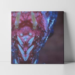 Fleshy Alien Creature Art – Avant-Garde Digital Wall Print – Instant Download