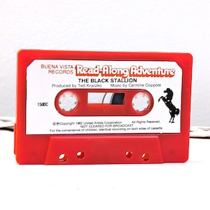 The Black Stallion Read-Along Cassette 1982 | Buena Vista Records Audio Tape | Vintage 80s Horse Story | Retro Kids Book Companion