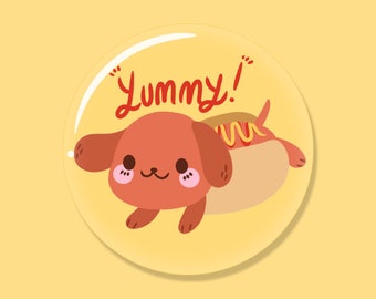 Yummy Hot Dog Button