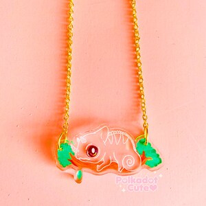 Shy Chameleon Necklace