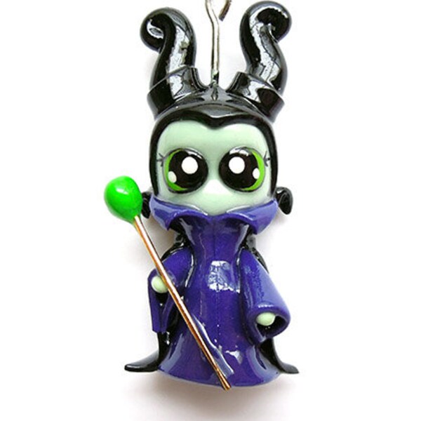 SALE - Mistress of all Evil - Miniature Sculpture - Charm Pendant
