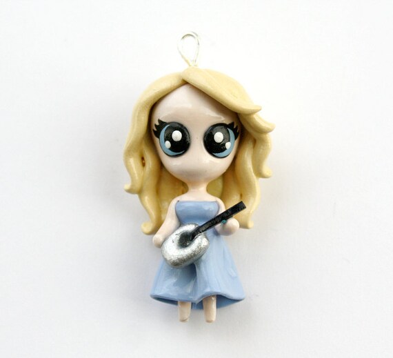 Items similar to Taylor Swift Miniature Sculpture Charm Pendant on Etsy