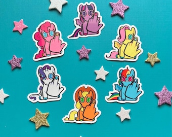 5 cm von My Little Pony inspirierte Vinyl-Aufkleber