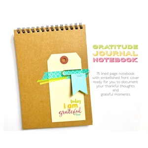 Gratitude Journal Notebook Today I Am Grateful For Happiness Journal Positive Thinking Thankful Diary Blessings Book Mindfulness Jotter Book image 1