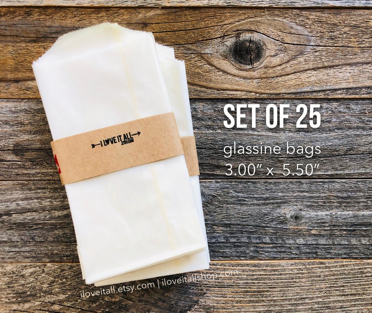 Flat Glassine Bags Merchandise Bags Treat Bags Candy Buffet