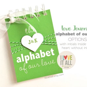 Couple Goals Full of Love Journal Alphabet of Our Love Letter What I Love About You Anniversary Deployment Gift for Him Romantic Personalize image 3