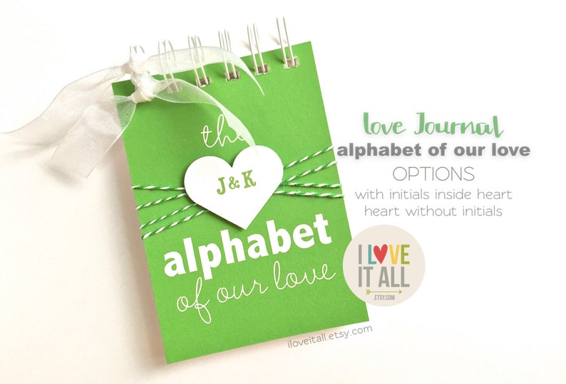 Couple Goals Full of Love Journal Alphabet of Our Love Letter What I Love About You Anniversary Deployment Gift for Him Romantic Personalize image 3