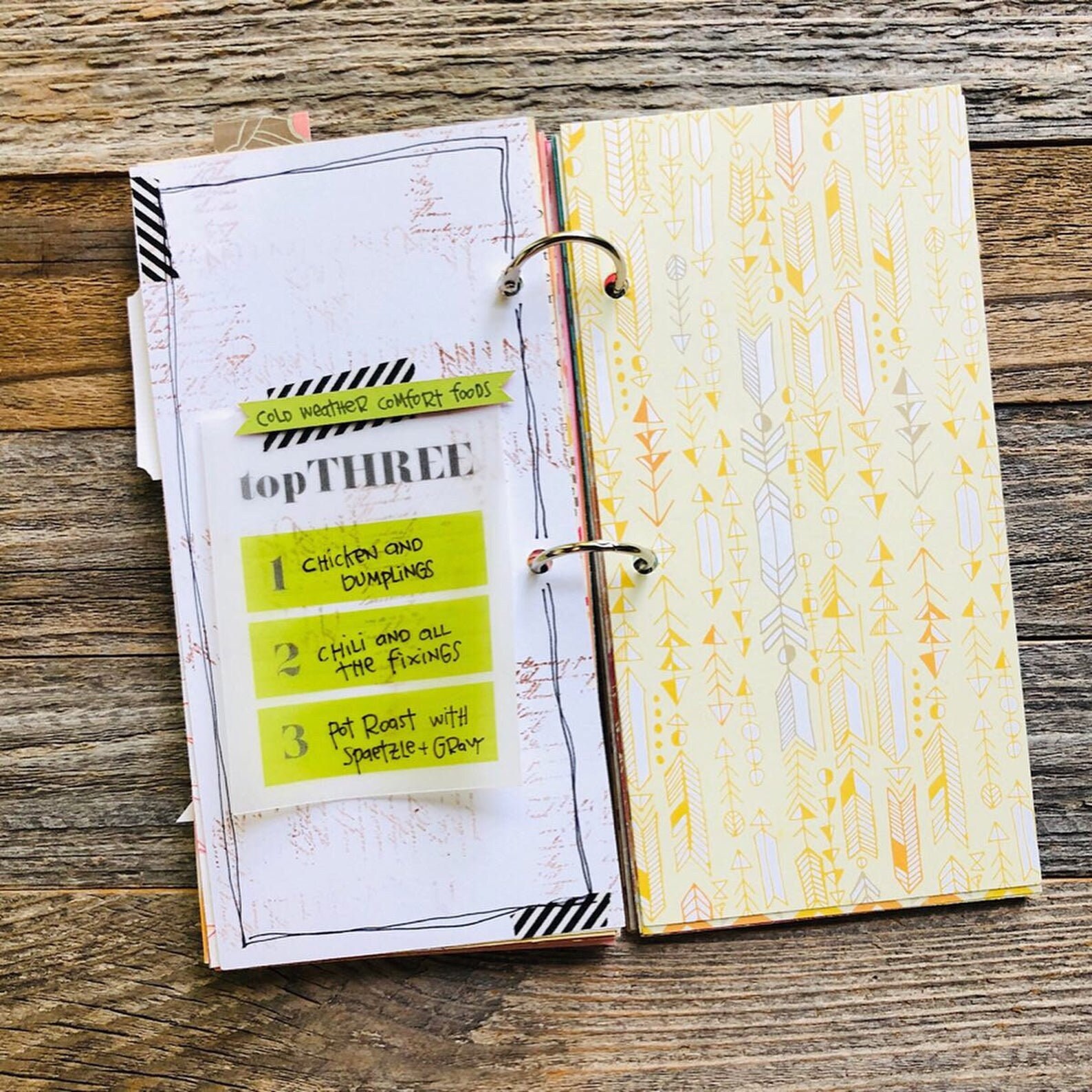 Top Three List, Currently Journaling Cards, Top 3, Journaling Cards, Currently, Color Block