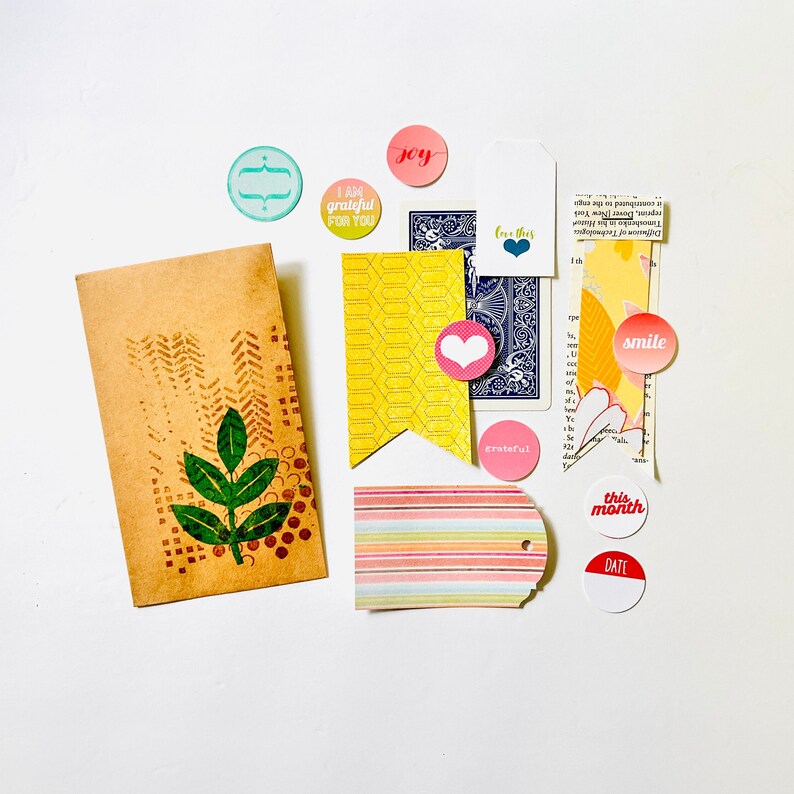 2023 Gratitude Journal  with Crafting Kit Mixed Paper Junk image 4
