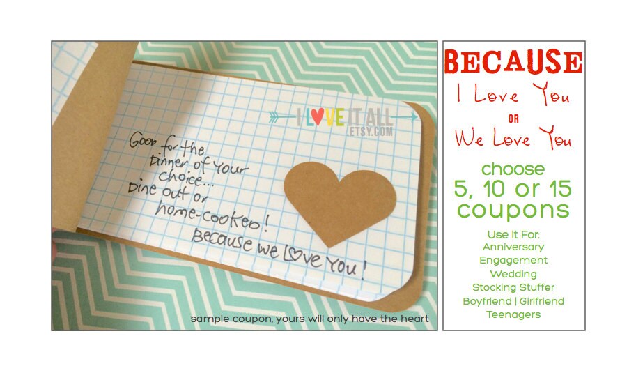 love coupon book for husband boyfriend girlfriend wife because i