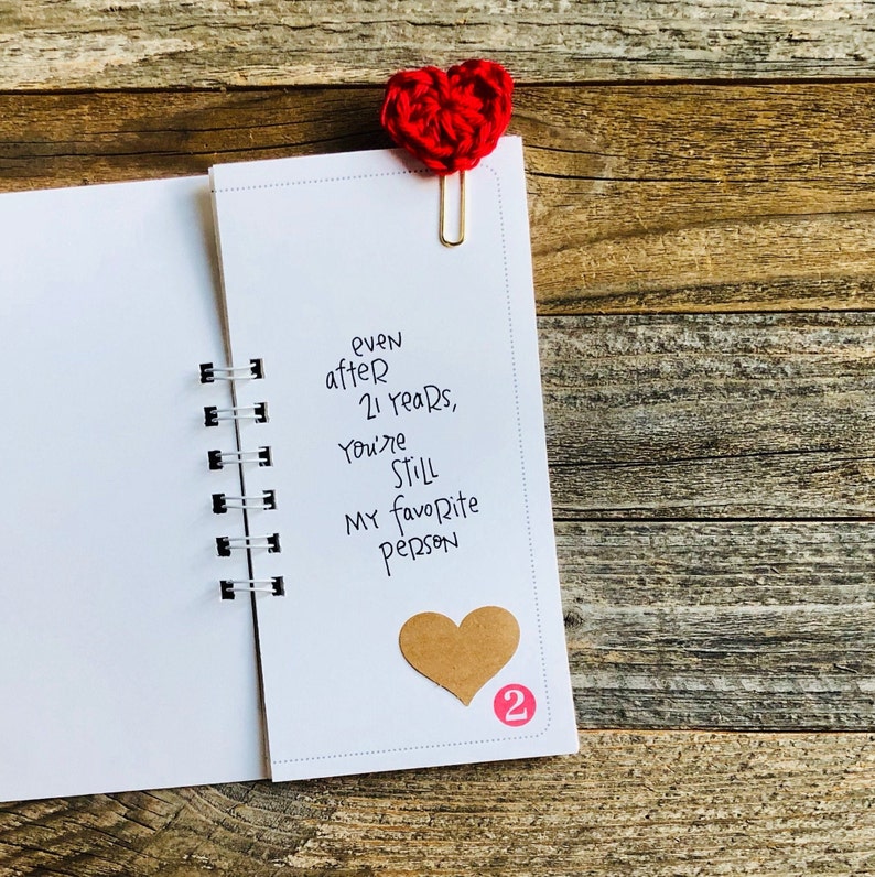 Romantic Paper Anniversary Gift Birthday Present 10 Things I Love About You Journal Love Ten Things We Love Notebook Gift for Boyfriend image 5