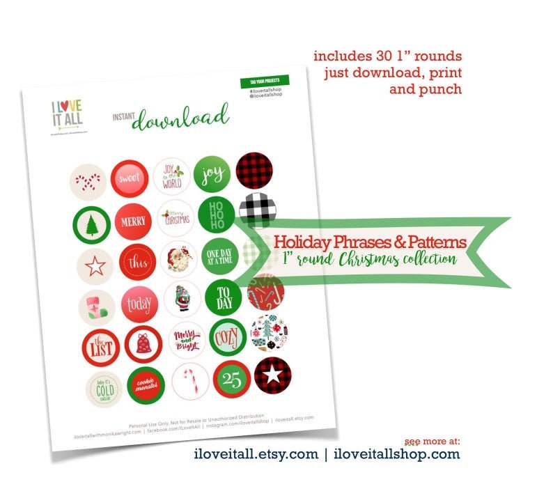 Christmas Gift Tags, Printable Journal Cards, Colorful Holiday Cards, Fa La La, Joy Journal Card, Fa La La Gift Tag, Holiday Gifts, Tags image 4