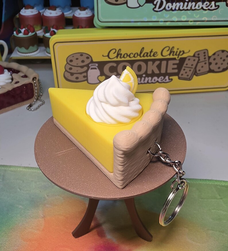 Lemon Pie Slice Keychain Fidget Clicker - Etsy