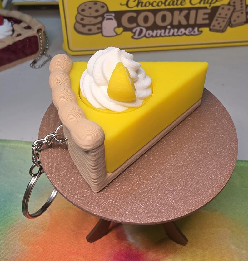 Lemon Pie Slice Keychain Fidget Clicker - Etsy