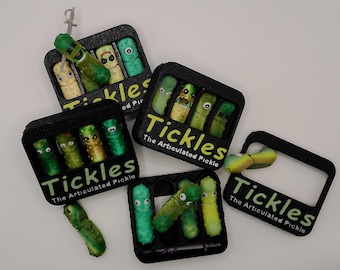 Articulated Pickle Toy Pack – 4 Random Colors