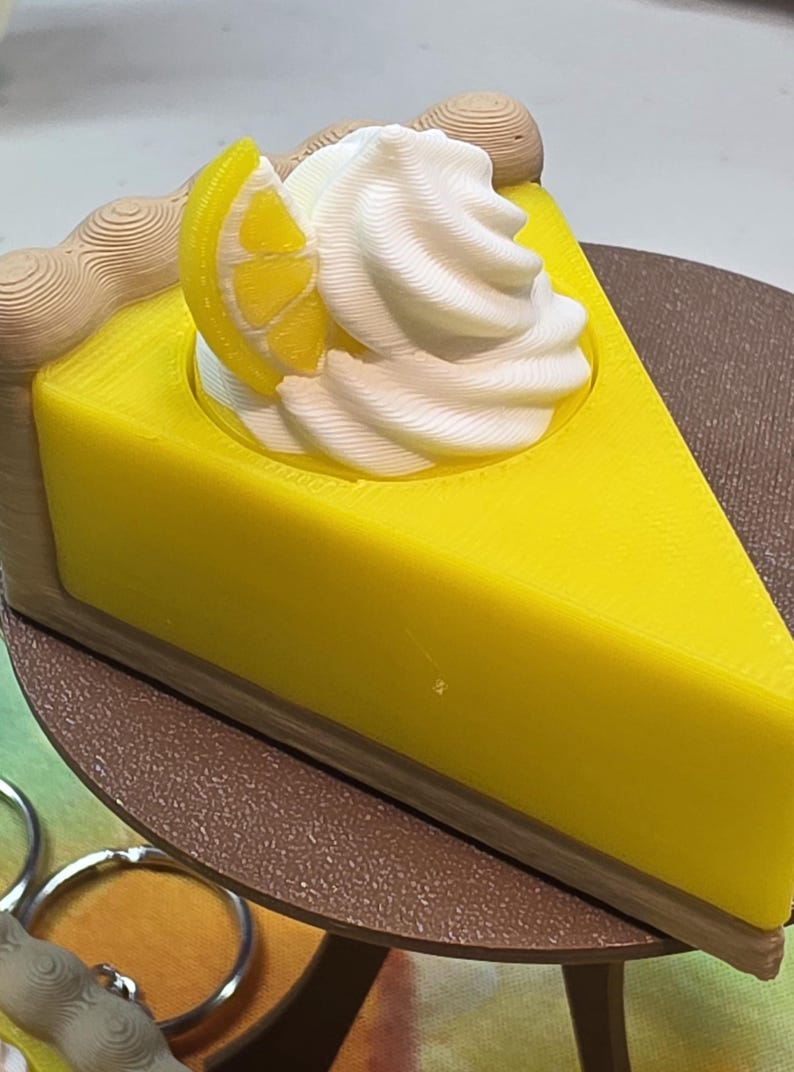 Lemon Pie Slice Keychain Fidget Clicker - Etsy
