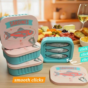 Sardine Can Fidget Clicker, Desk toy, Sardine collector item