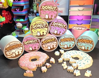 Donut Jigsaw Puzzle with adorable container