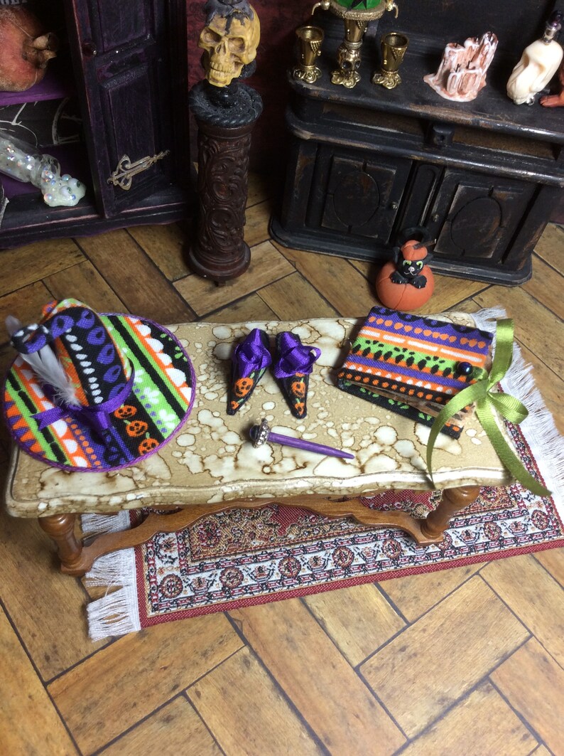 SALE Halloween Miniature Witch Accessories Doll House Etsy