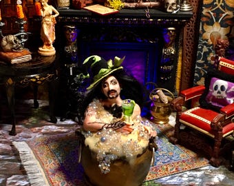 Halloween Miniature Dollhouse Miniature Miniature Warlock Warlock Andras Mandrake