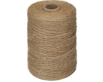 Jute Twine Natural 2mm x 100ft Bulk 3 Ply