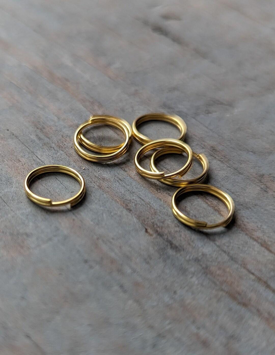 Small Split Rings Bulk 20 10mm Gold Key Mini Rings Connectors Etsy