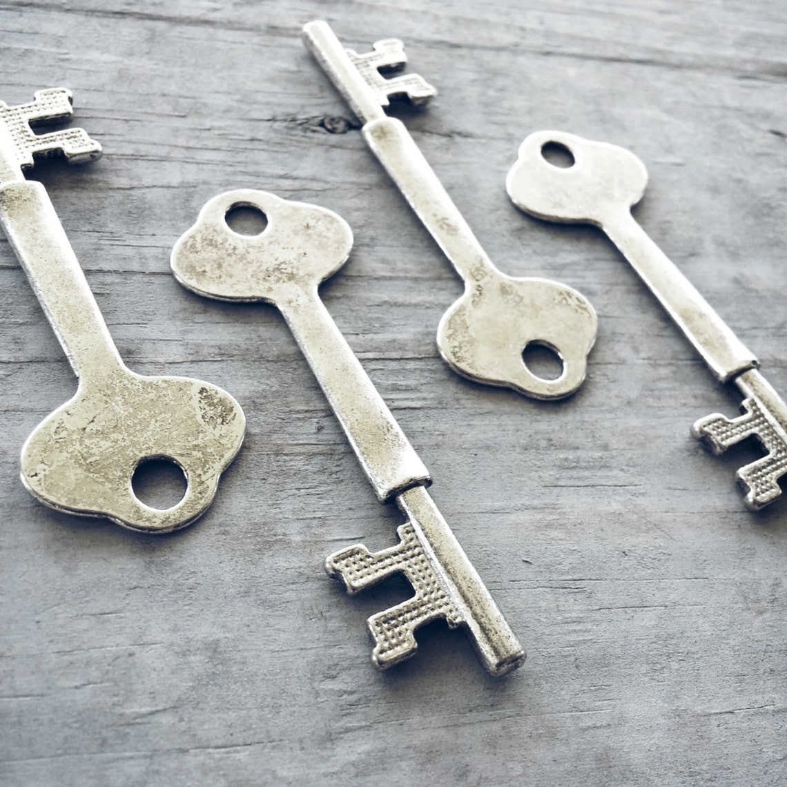 Large Skeleton Keys Stamping Blanks Steampunk Key Hand Etsy