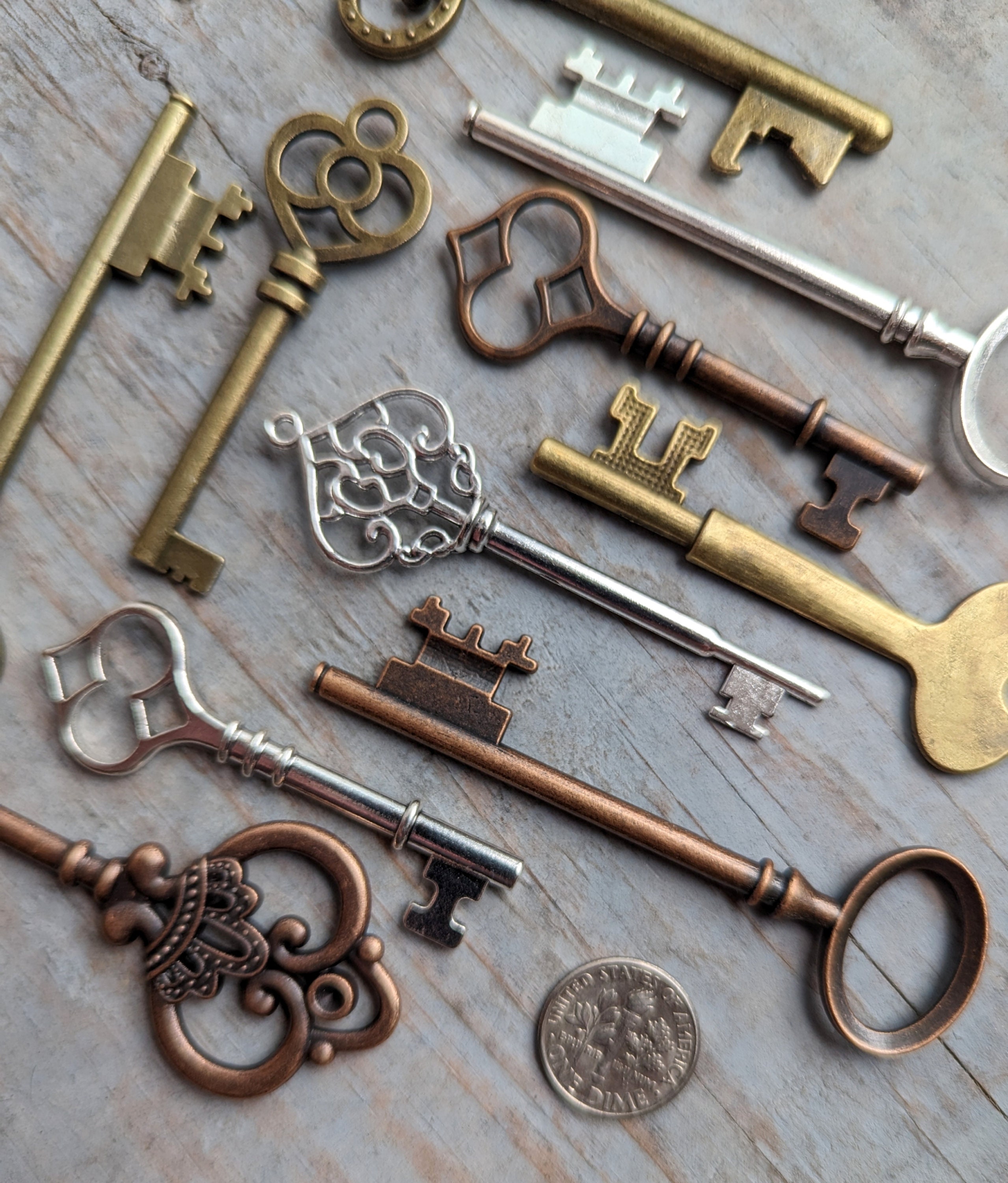 Skeleton Keys Bulk Lot Set 10 Pcs Pendants Steampunk Keys Etsy Canada