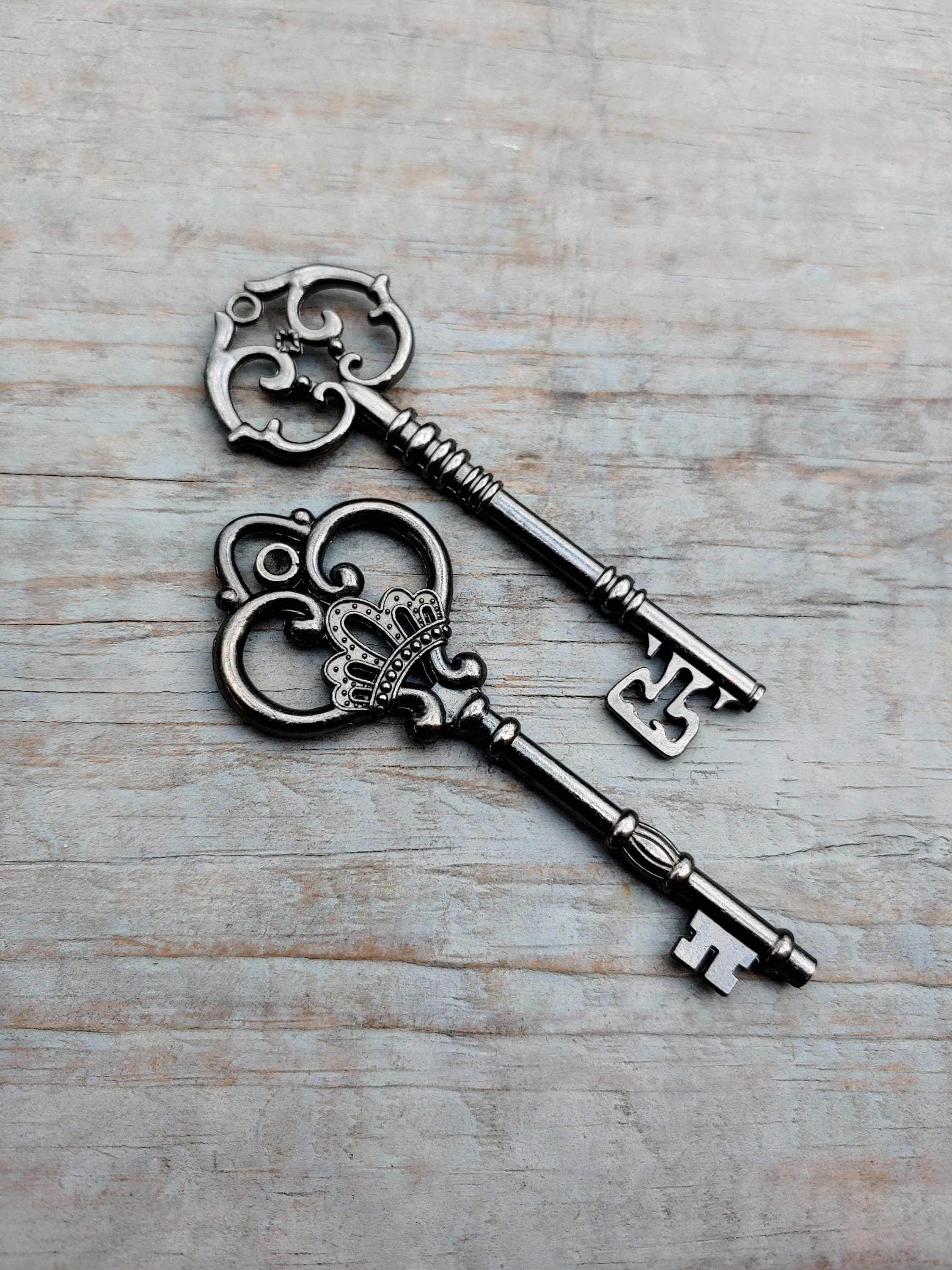 Vintage watercolor victorian skeleton keys Vector Image