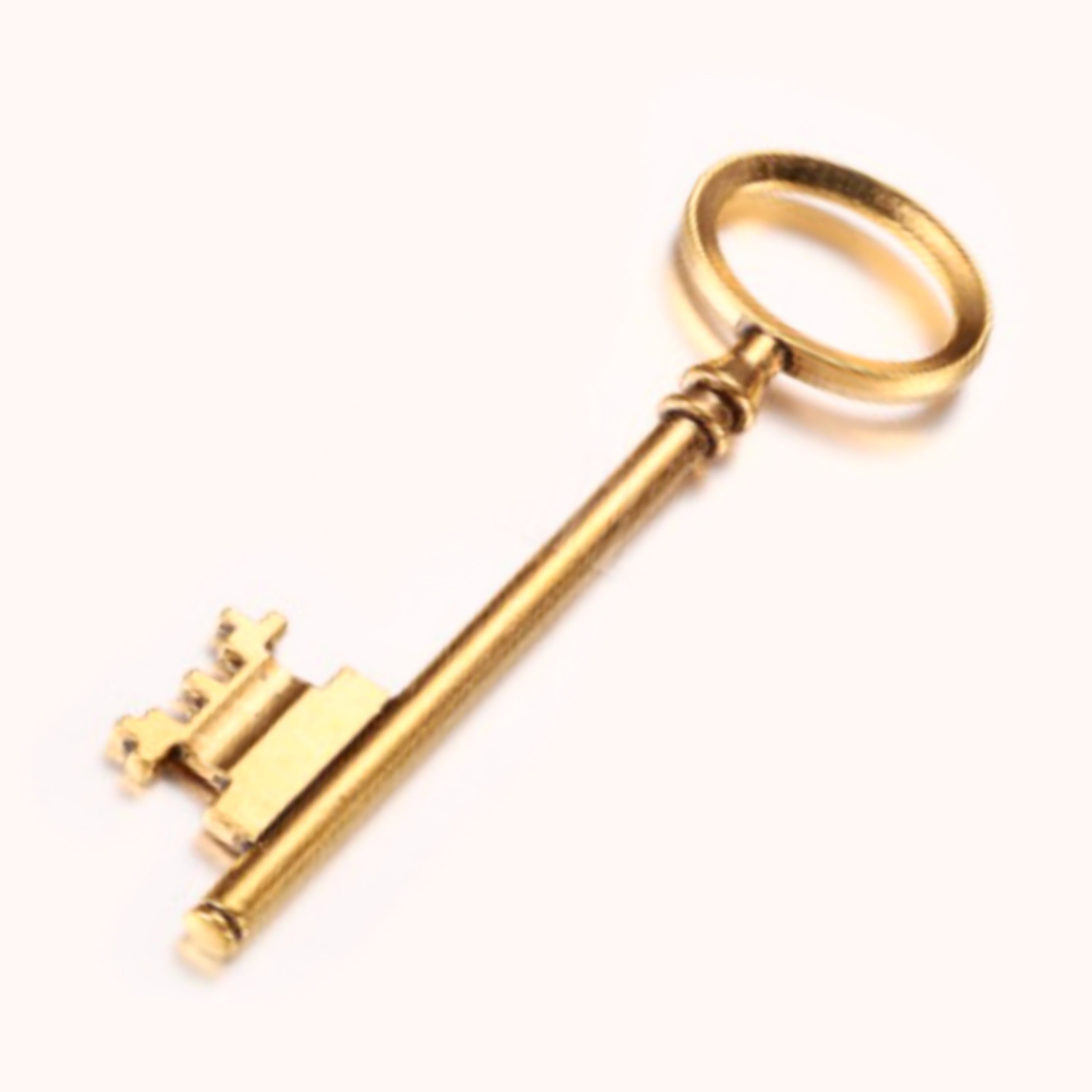 Large Skeleton Keys Antiqued Gold Key Ornate Steampunk Vintage Etsy