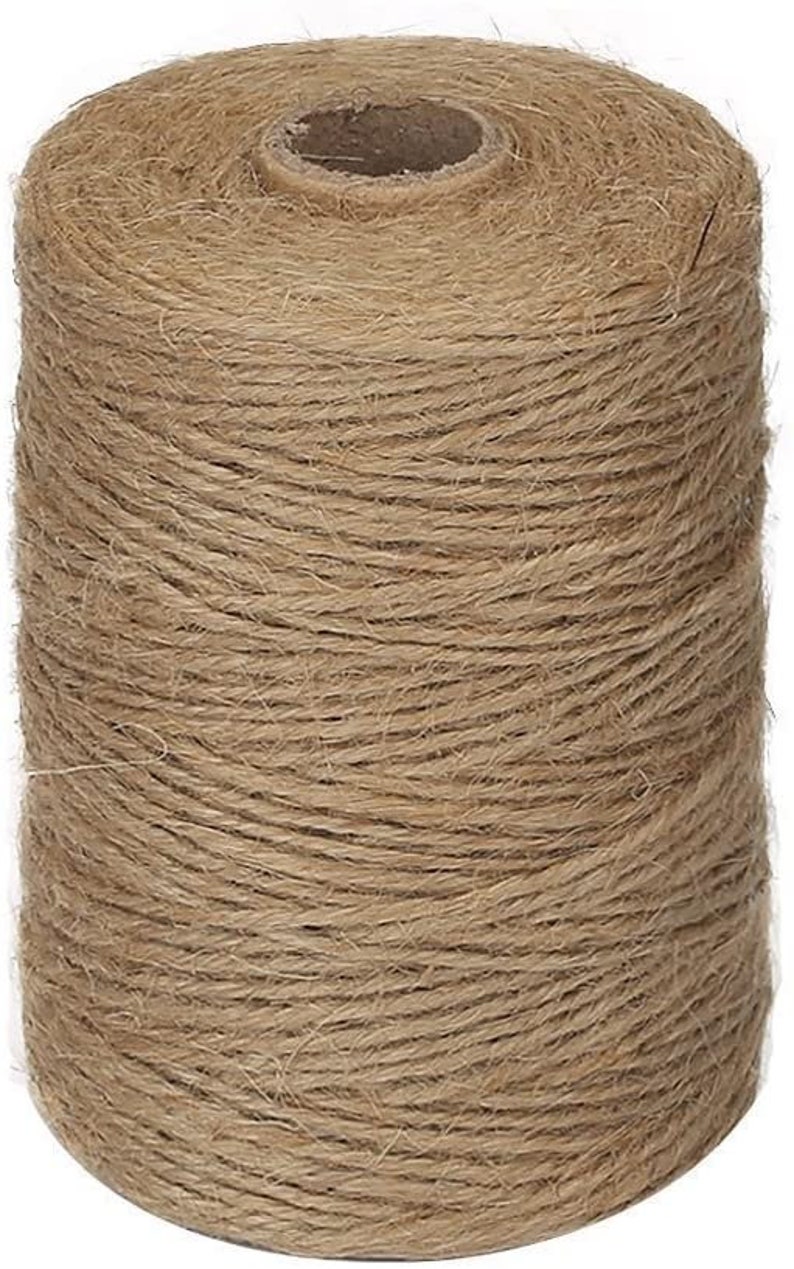 Jute Twine Bulk 1 Spool 2mm X 100ft 3 Ply Craft Supply Natural Etsy