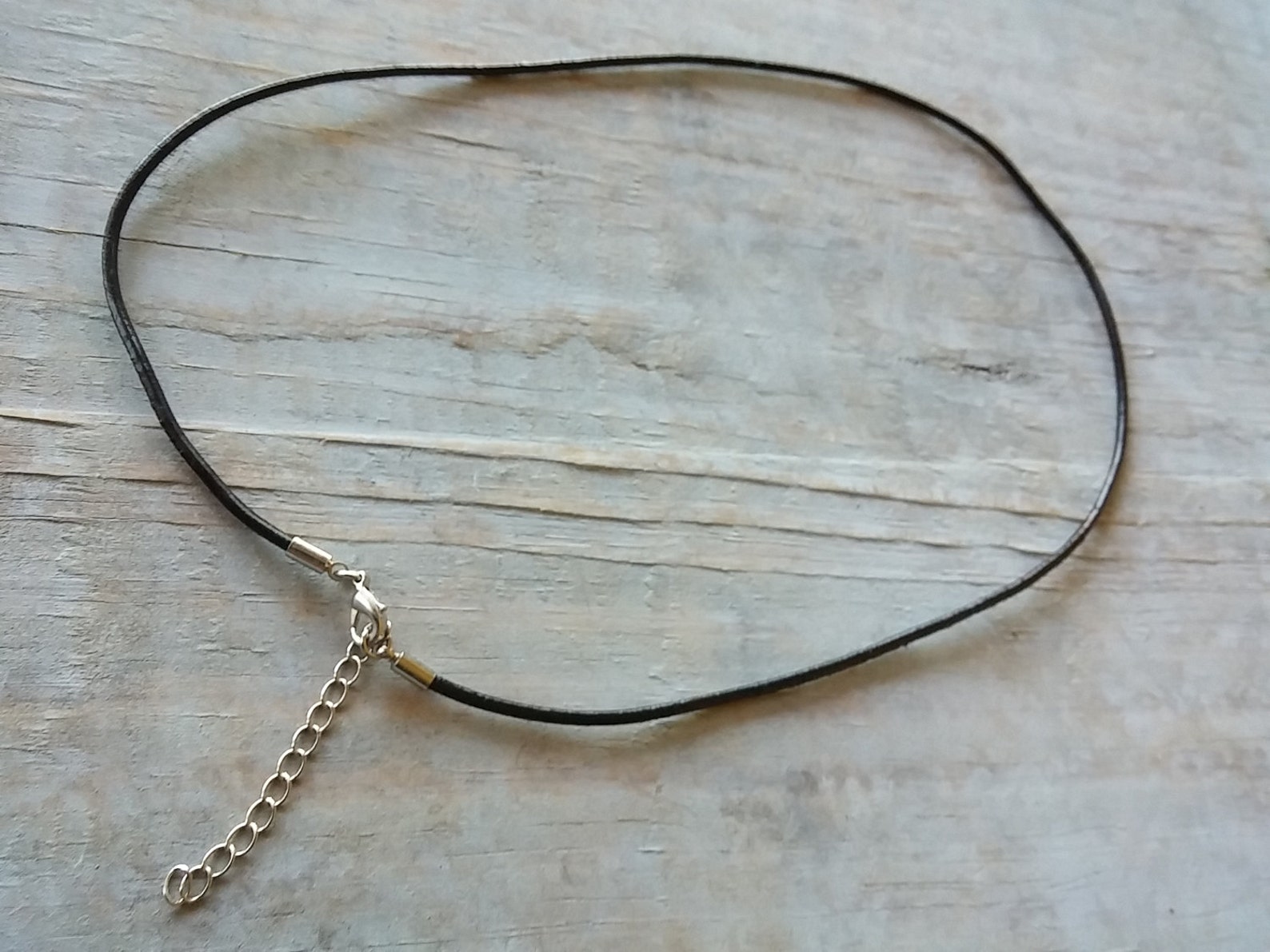 Genuine Leather Necklace Cord Black Leather Cord Necklace 19 Etsy