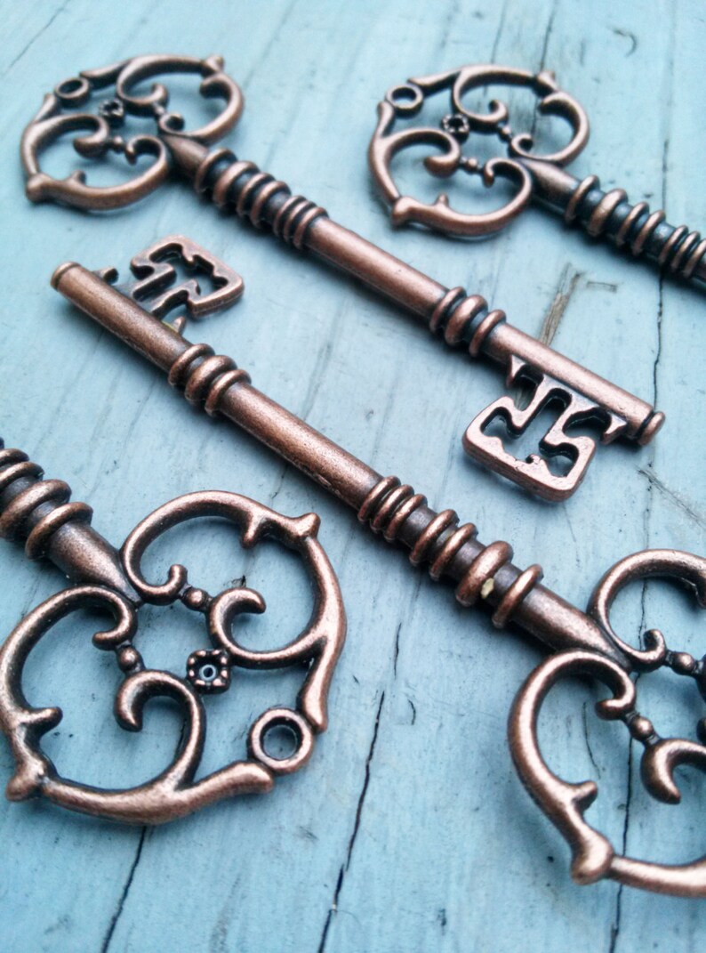 Skeleton Keys Bulk Large Skeleton Key Pendants Steampunk Keys Etsy