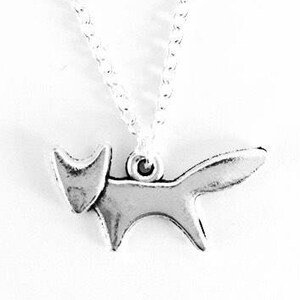 Fox Handmade Silver Pendant Necklace • Minimalist Dainty Necklace • Gift for Her • Everyday Jewelry • Boho Layering Necklace