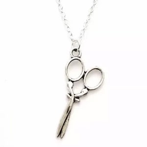 Scissors Pendant Necklace Jewelry • Hair Stylist Jewelry • Barber Cosmetologist Pendant Necklace • Dainty Gift for Hairstylists • Salon