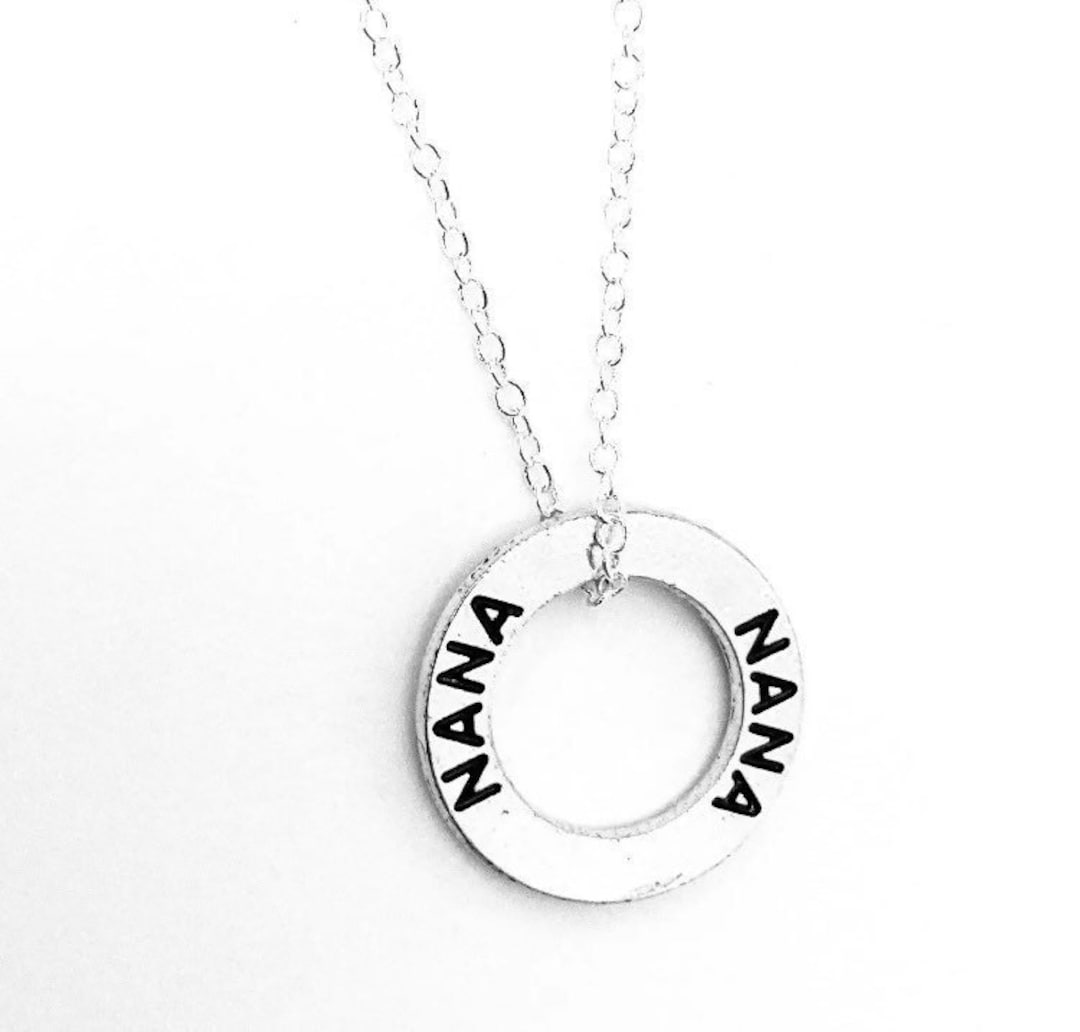 Nana Necklace, Silver Nana Necklace, Nana Jewelry, Necklace Nana, Nana